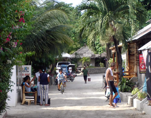 panagsama beach main strip